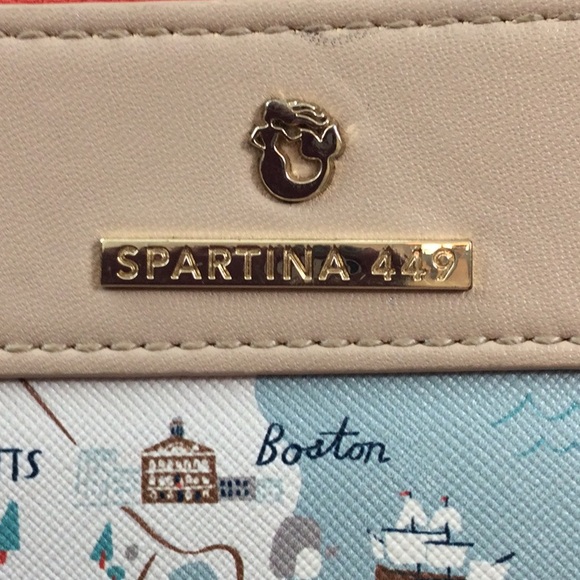 Spartina 449 Northeastern Wristlet in Beige and Blue - Picture 2 of 8